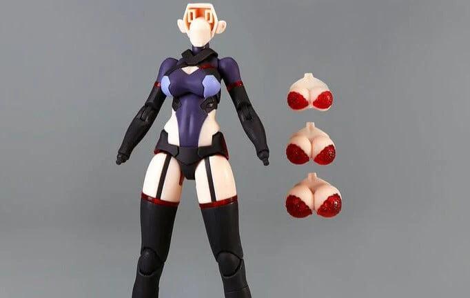 D House 1/12 Plain Figure Model Kit for Mecha Girl Dark Version